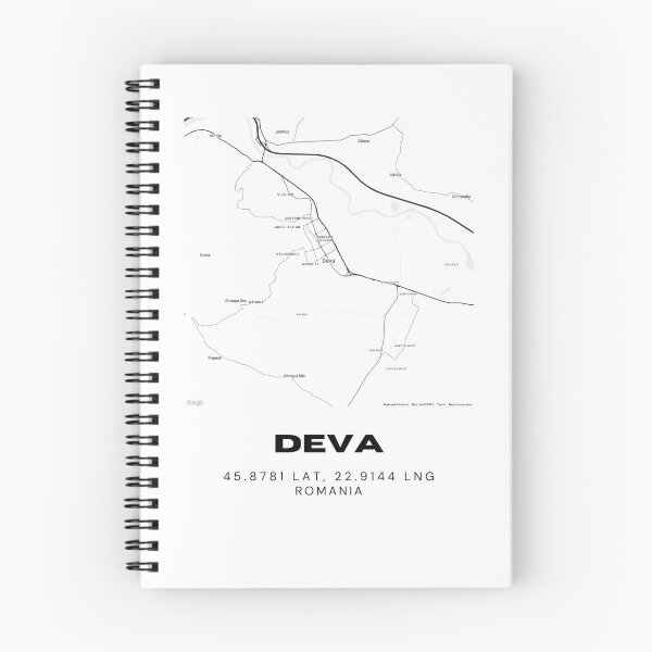 Item preview, Deva Romania Modern Minimalist Map designed and sold by RM-Journey.