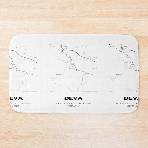 Item preview, Deva Romania Modern Minimalist Map designed and sold by RM-Journey.