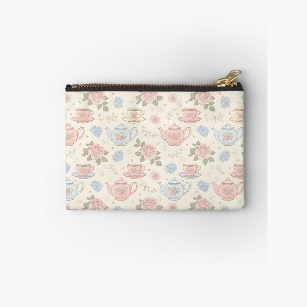 Item preview, Pastel Teatime Blooms – Vintage Floral Tea Set Seamless Pattern designed and sold by HolmeProud.