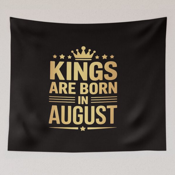 Item preview, Kings Are Born in August - Best Birthday Gift Idea designed and sold by RatCurry.