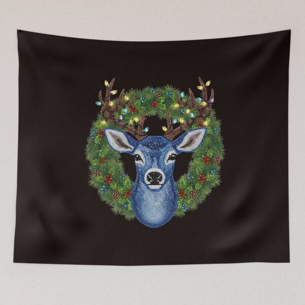 Item preview, Faux Rhinestone Deer Christmas designed and sold by DesignDenDo ⭐⭐⭐⭐⭐.