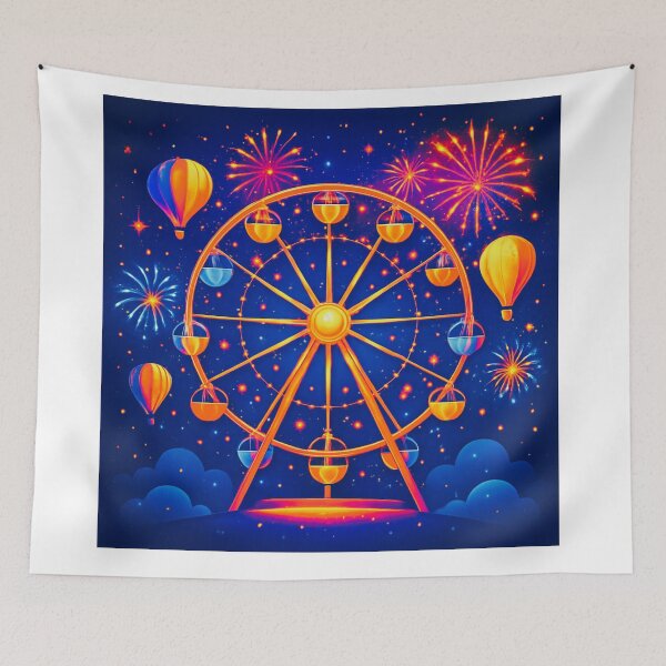 Item preview,  Carnival Moon, conquered by balloon flight. designed and sold by Zofia Sosnecka.