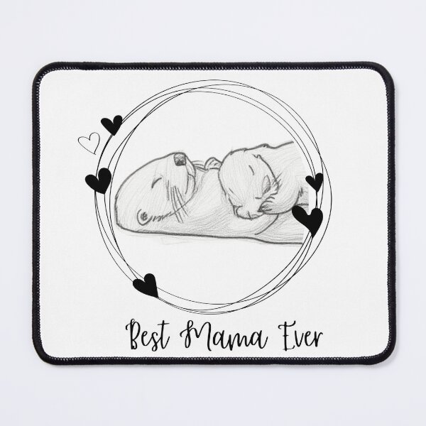Item preview, Best Mama Ever. Sea Otter Mother and Baby Otter design designed and sold by SofikoDesigns.