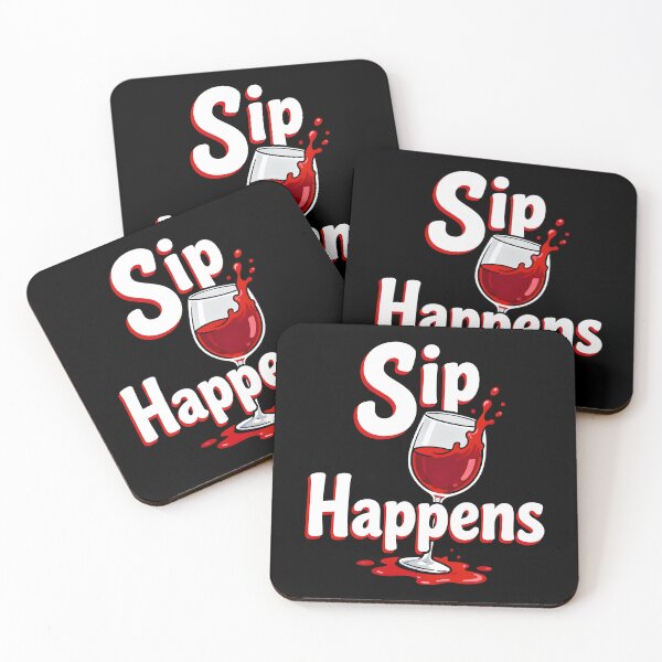 Item preview, wine lover Sip Happens designed and sold by Uglyandcute.