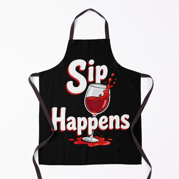 Item preview, wine lover Sip Happens designed and sold by Uglyandcute.