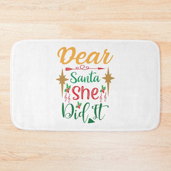 Item preview, Dear Santa She Did It - Funny Christmas Blame Slogan designed and sold by FuzionRaptor.