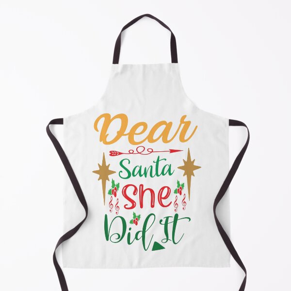 Item preview, Dear Santa She Did It - Funny Christmas Blame Slogan designed and sold by FuzionRaptor.