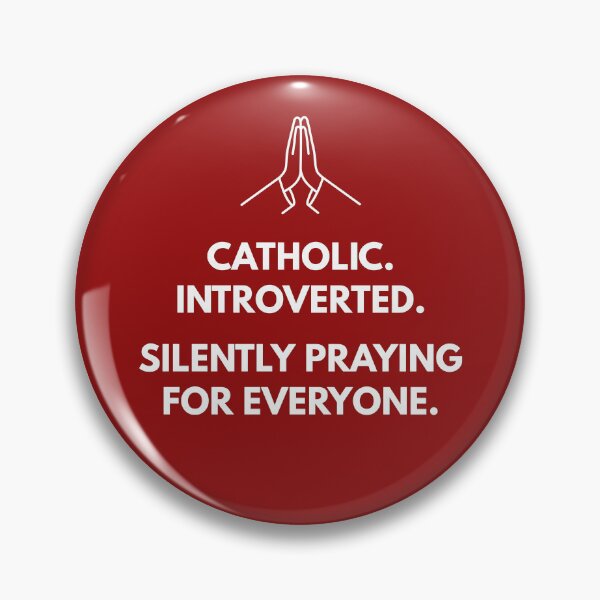 Item preview, Catholic Introverted Silently Praying designed and sold by AdamIntrovert.