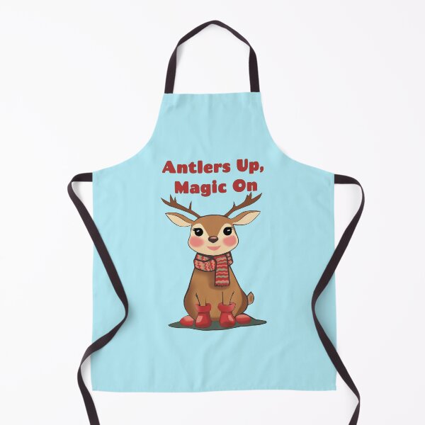 Item preview, Antlers Up, Magic On — Reindeer Holiday Print designed and sold by Felia001.