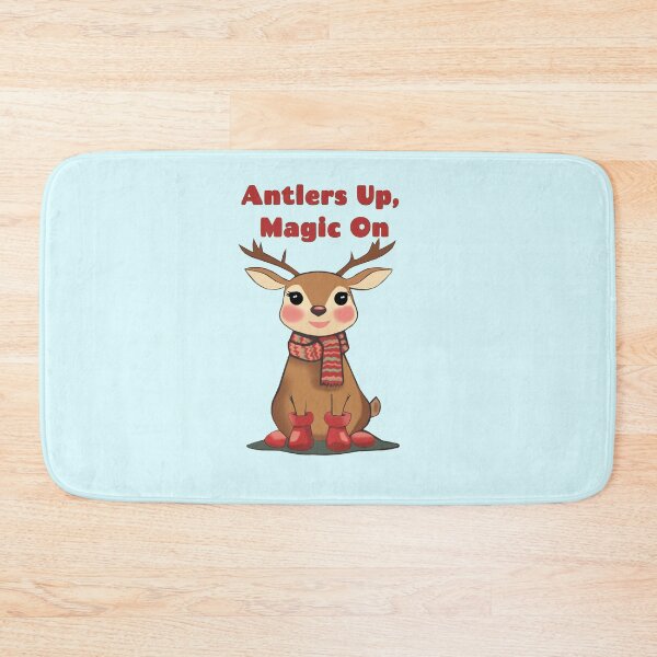 Item preview, Antlers Up, Magic On — Reindeer Holiday Print designed and sold by Felia001.