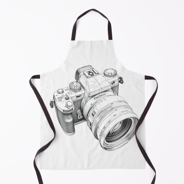 Item preview, Vintage Technical Camera Sketch – Detailed Line Art Illustration designed and sold by Dyan4.