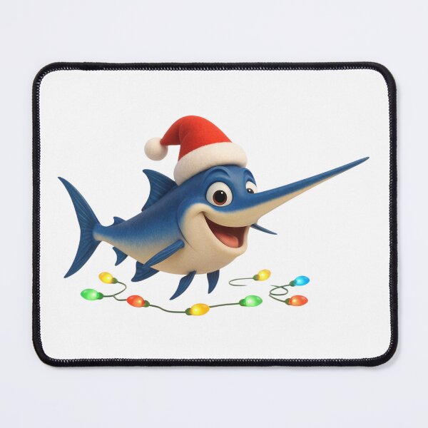 Item preview, Christmas Swordfish designed and sold by Sillytoe.