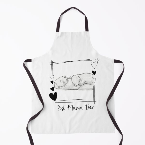 Item preview, Best Mama Ever. Sea Otter Mother and Baby Otter design designed and sold by SofikoDesigns.