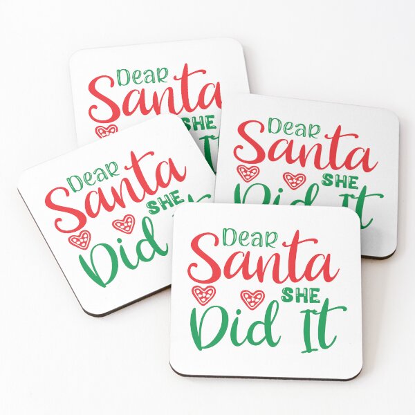 Item preview, Dear Santa She Did It - Funny Matching Family Naughty List Slogan designed and sold by FuzionRaptor.