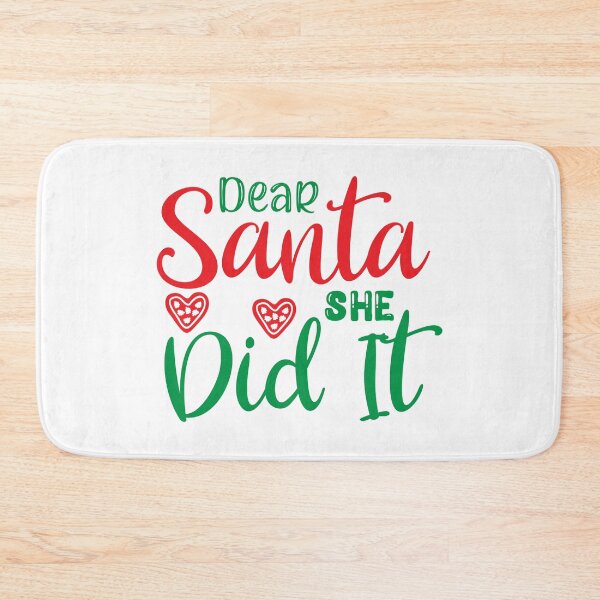 Item preview, Dear Santa She Did It - Funny Matching Family Naughty List Slogan designed and sold by FuzionRaptor.
