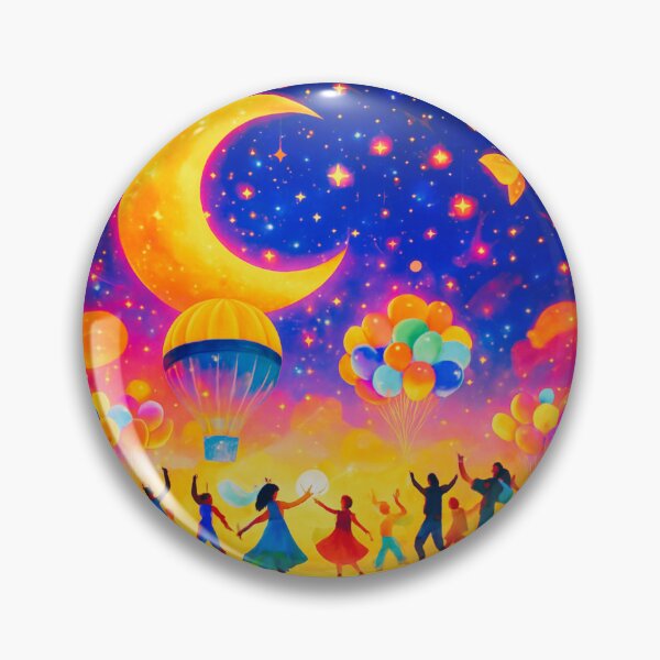 Item preview,  Carnival Moon, conquered by balloon flight. designed and sold by Zofia Sosnecka.