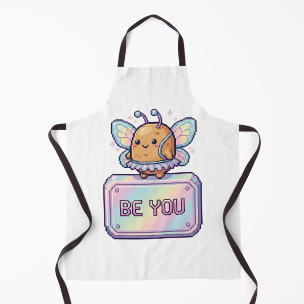 Item preview, Be You Fairy Potato Sticker – Kawaii 16-bit SNES Pixel Art Pastel Butterfly designed and sold by Pixel Girl Aesthetic Studio.