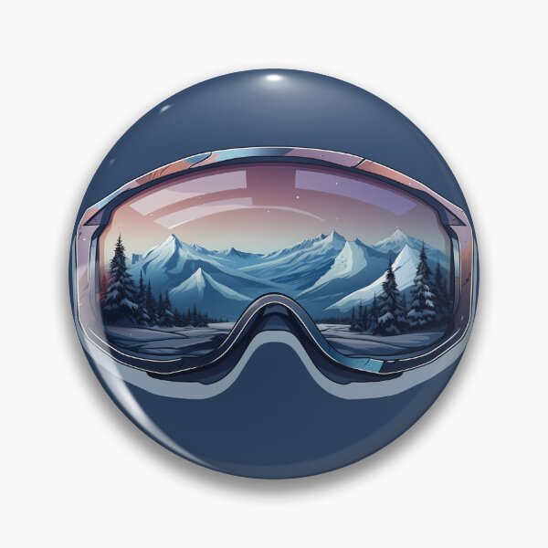 Item preview, Alpine Twilight Snow Goggles Design Mountain Snowboarding Winter Landscape designed and sold by meganohm.