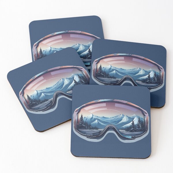 Item preview, Alpine Twilight Snow Goggles Design Mountain Snowboarding Winter Landscape designed and sold by meganohm.