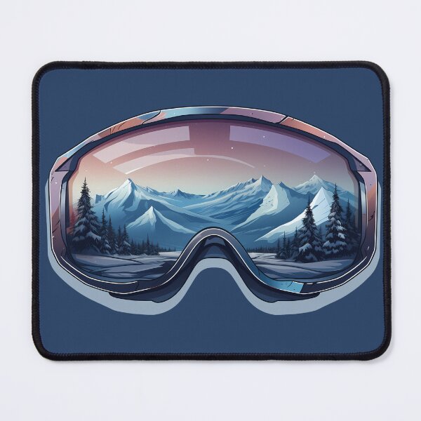 Item preview, Alpine Twilight Snow Goggles Design Mountain Snowboarding Winter Landscape designed and sold by meganohm.