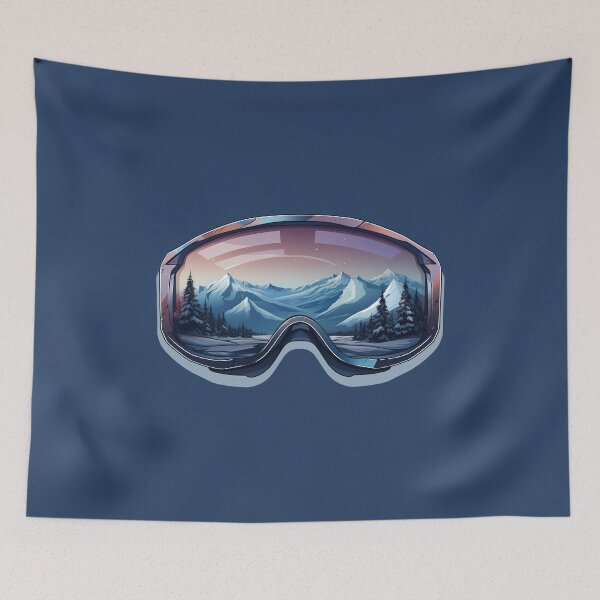 Item preview, Alpine Twilight Snow Goggles Design Mountain Snowboarding Winter Landscape designed and sold by meganohm.