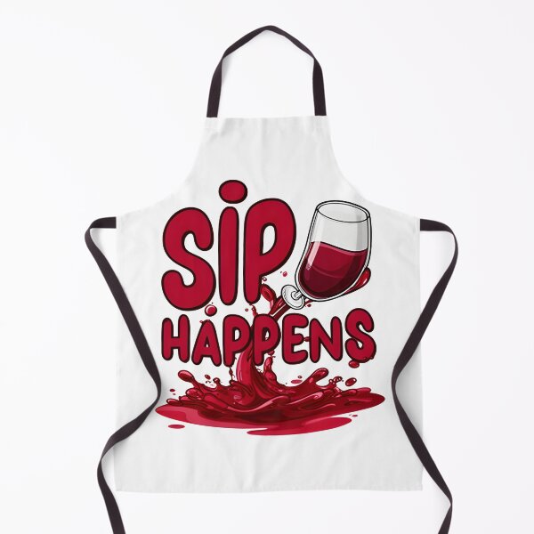 Item preview, wine lover Sip Happens designed and sold by Uglyandcute.