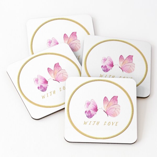 Item preview, With Love – Elegant Butterfly Minimalist Gift Design designed and sold by RISE Creations.