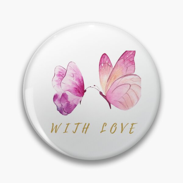 Item preview, With Love – Elegant Butterfly Minimalist Gift Design designed and sold by RISE Creations.