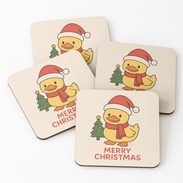 Item preview, Cute Kawaii Christmas Duck - Festive Holiday Duck Illustration designed and sold by Nature's Palette.