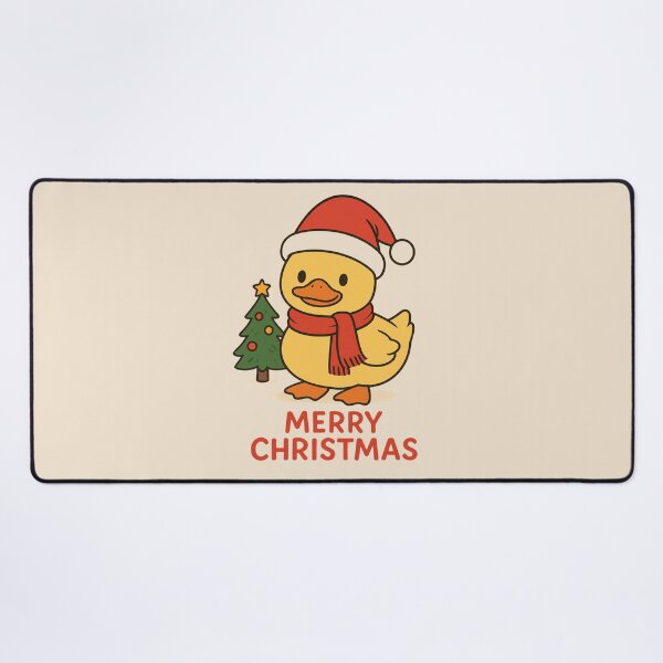 Item preview, Cute Kawaii Christmas Duck - Festive Holiday Duck Illustration designed and sold by Nature's Palette.