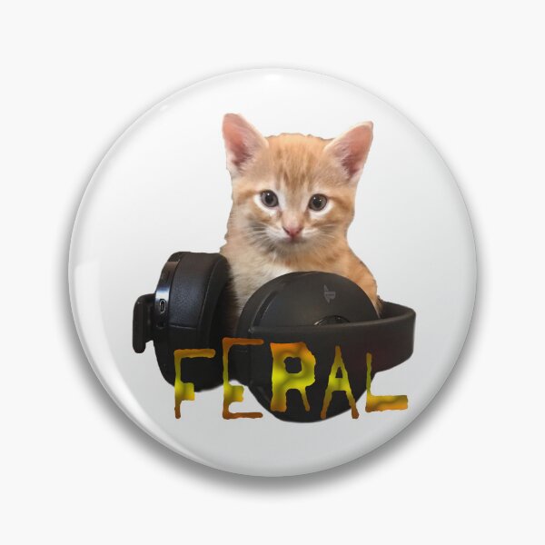 Item preview, Cat Side Quest  — Gamer Cat – Feral Vibes Only - Chaotic Energy  designed and sold by aadventures.