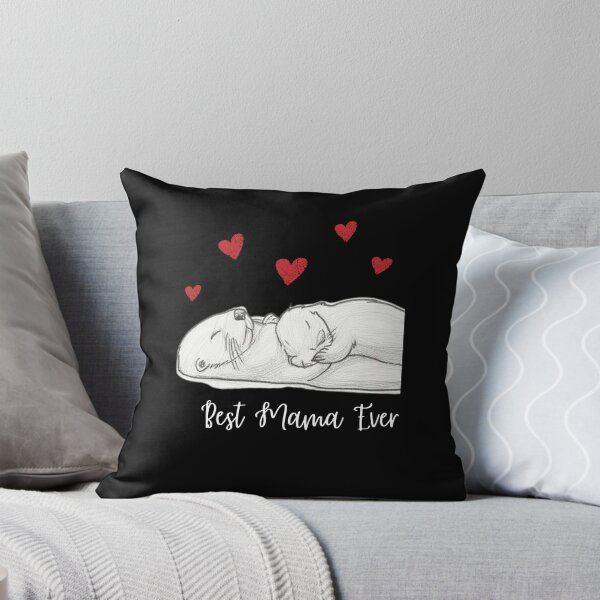 Item preview, Best Mama Ever. Sea Otter Mother and Baby Otter design designed and sold by SofikoDesigns.