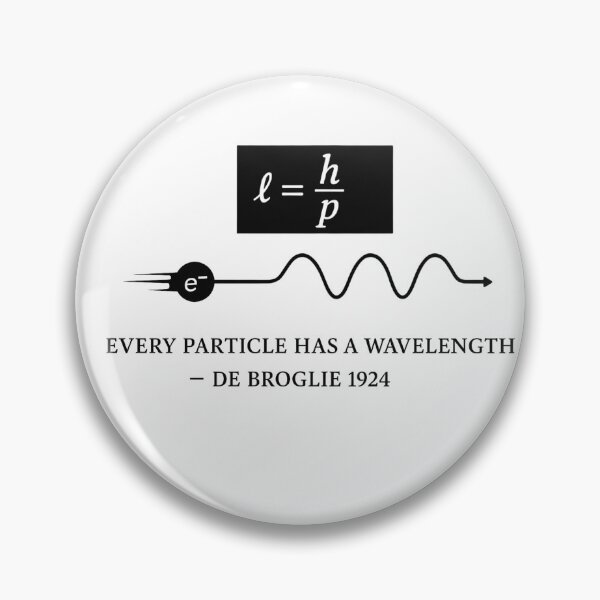 Item preview, Every Particle Has a Wavelength De Broglie 1924 Physics Art designed and sold by Elgic.