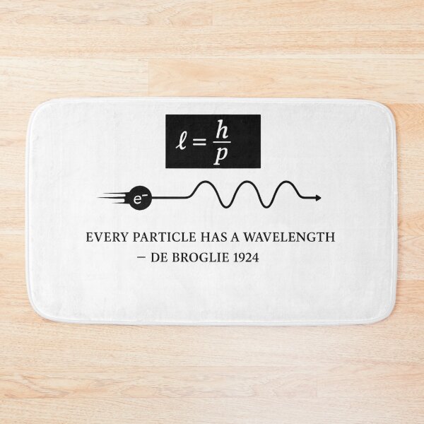 Item preview, Every Particle Has a Wavelength De Broglie 1924 Physics Art designed and sold by Elgic.