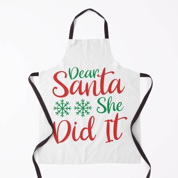 Item preview, Dear Santa She Did It - Funny Christmas Blame Slogan designed and sold by FuzionRaptor.