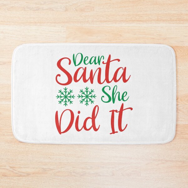 Item preview, Dear Santa She Did It - Funny Christmas Blame Slogan designed and sold by FuzionRaptor.