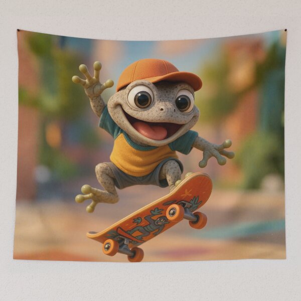 Item preview, Skater Gray Tree Frog designed and sold by Sillytoe.