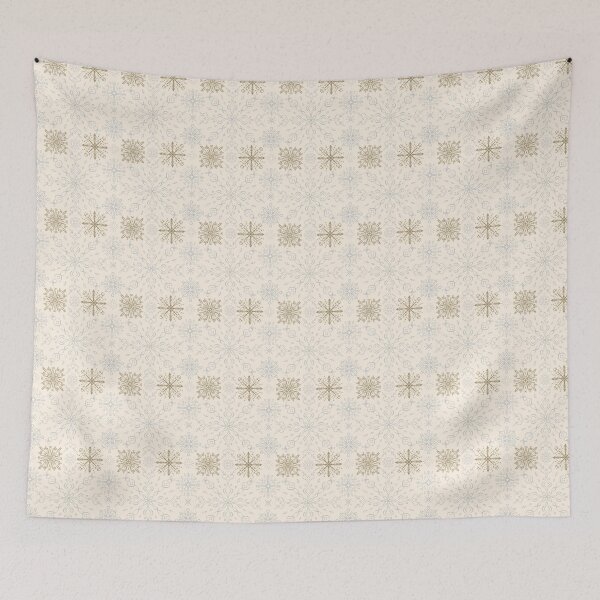 Item preview, Copy of Brushed Bohemian Snowflakes (cream gold) designed and sold by Doodloom.