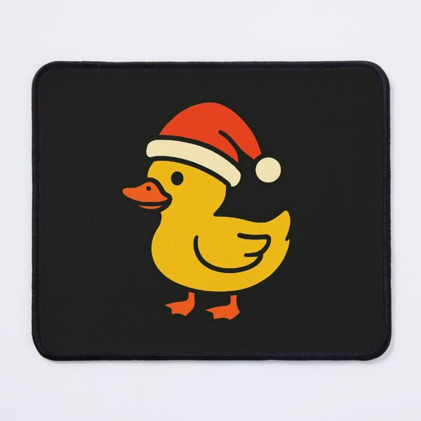 Item preview, Cute Yellow Duck Wearing Santa Hat designed and sold by Nature's Palette.