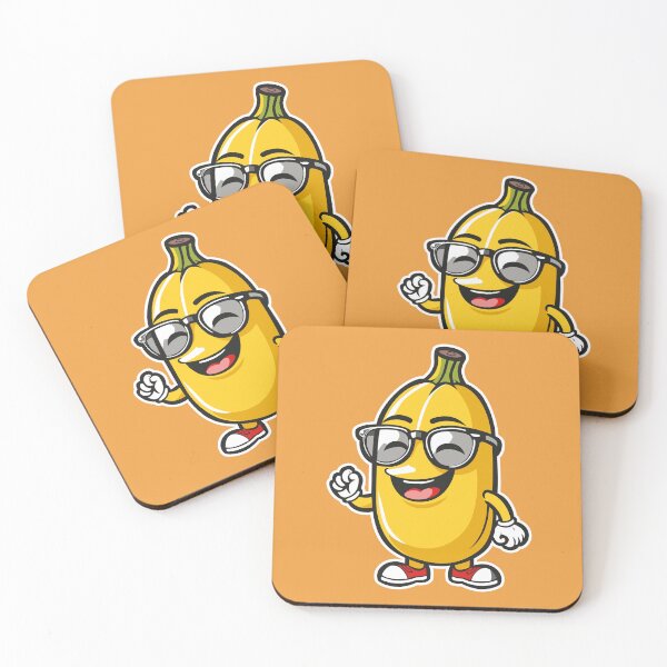 Artikelvorschau, Super-Kawaii-Banane mit süßer Brille – Lustige, ästhetische Fruchtfigur entworfen und verkauft von MerlinWear.