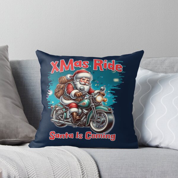 Item preview, XMas Ride – Santa Is Coming on a Motorcycle designed and sold by ArtRoyal13.