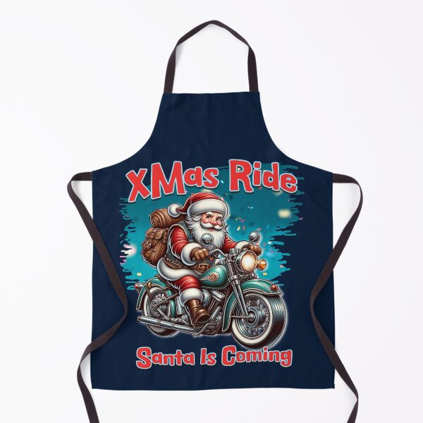 Item preview, XMas Ride – Santa Is Coming on a Motorcycle designed and sold by ArtRoyal13.