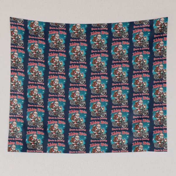 Item preview, XMas Ride – Santa Is Coming on a Motorcycle designed and sold by ArtRoyal13.