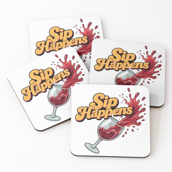 Item preview, wine lover Sip Happens designed and sold by Uglyandcute.