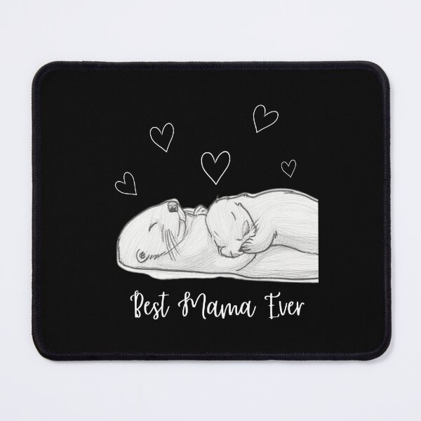 Item preview, Best Mama Ever. Sea Otter Mother and Baby Otter design designed and sold by SofikoDesigns.