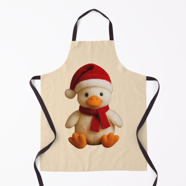 Item preview,  Cozy Holiday Duck in Santa Hat - Adorable Winter Plush Friend designed and sold by Nature's Palette.