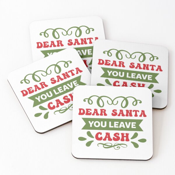 Item preview, Dear Santa You Leave Cash - Direct Funny Christmas Money Slogan designed and sold by FuzionRaptor.