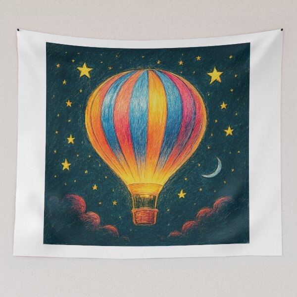 Item preview,  Carnival Moon, conquered by balloon flight. designed and sold by Zofia Sosnecka.