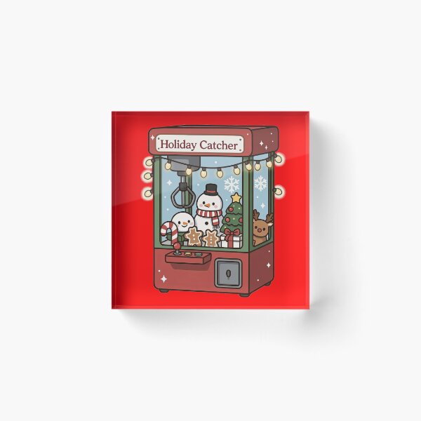 Item preview, Holiday Catcher – Cute Christmas Claw Machine designed and sold by TicoTuftCR.