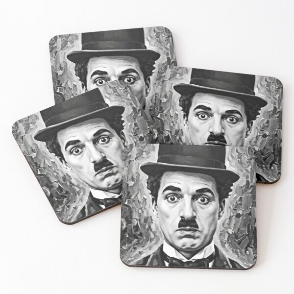 Item preview, Charlie Chaplin - Wide-Eyed Classic Portrait designed and sold by Art's Diner.